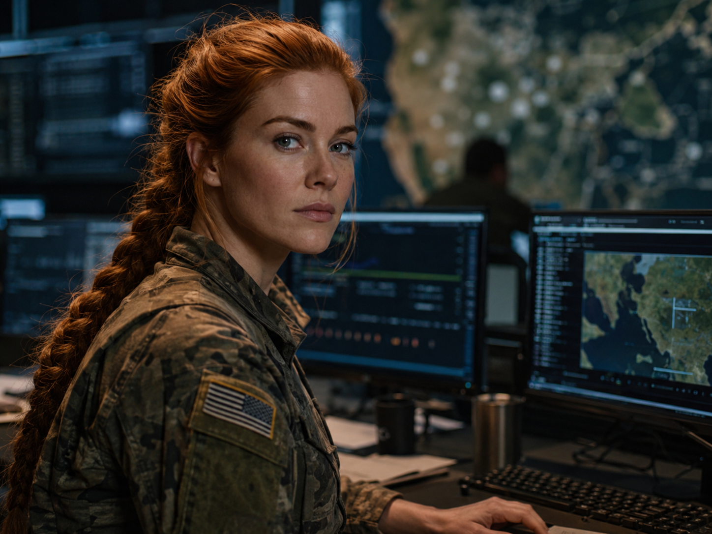 OSINT training analyst at a mission workstation