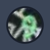 Omega captcha single distorted character in circular frame — position 5
